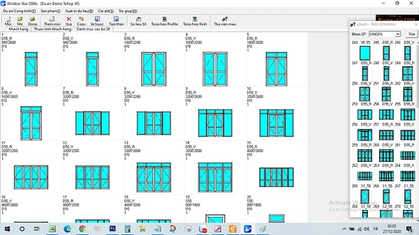 Tìm hiểu phần mềm Window Star thiết kế cửa nhôm nhựa
